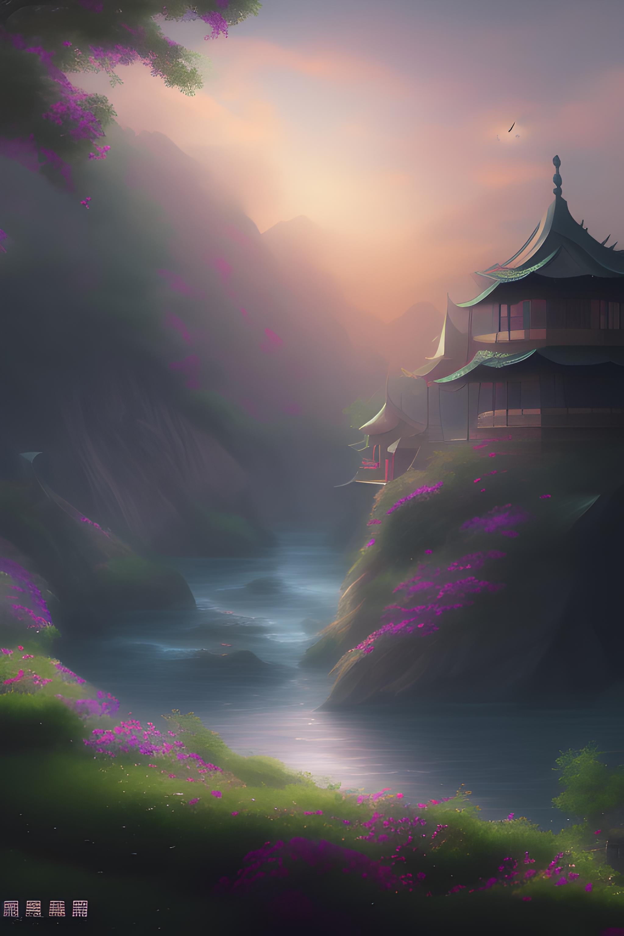 纤细阴郁的少女,画面简单干净的黑白色